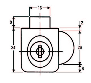 Glasdörrlås kan klämmas fast       för dörrar, lika låsning