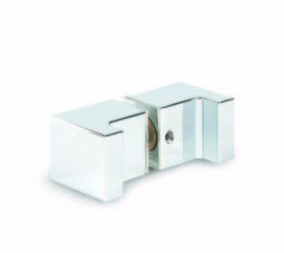 Duschdörrknopp dubbelsidig         SK001, blankförkromad