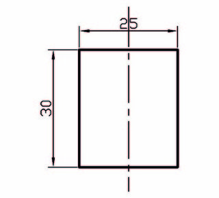 Duschdörrknopp dubbelsidig         SK001, blankförkromad