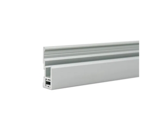 Spegelprofil clip-on, naturelox,   35x13x20mm, L=5000m