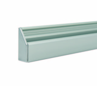 Ändbeslag plast, silver, set med   5 x vänster och 5 x höger