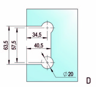 Gångjärn Bilbao Select G/V 90°     enkelsidigt, RF-utseende