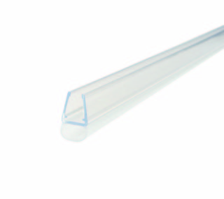 Duschdörrtätning med bälg          6-8mm glas, L= 2160mm