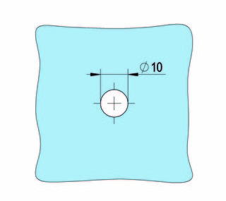 Duschdörrknopp RK001,              polerat RF stål