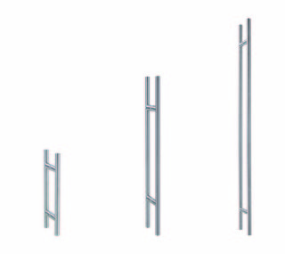 Draghandtag Ø 19 mm, RF stål       svart, L=500 mm, CC=300 mm