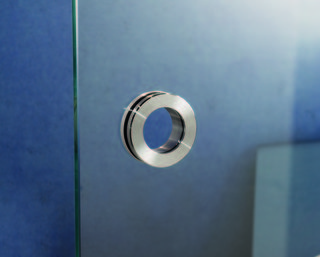 Skjutdörrhandtag, RF matt          för 8-12 mm glas