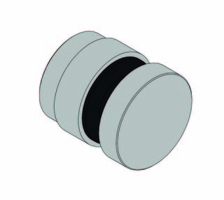 Punktfäste Ø 40mm justerbar, glas  15-21,52mm, svart