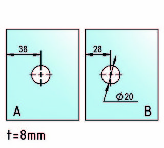 Vinkelförbindning Santos G/G 90°,  blankförkromad, 1 par