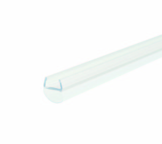 Duschdörrtätning med bälg för      8mm glas, L= 2000mm