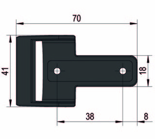 VetroMount® Stopp för trappuppgång