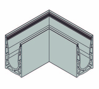 VetroMount® hörn för golvprofil,   natur