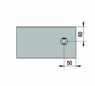 VetroMount® ytterhörn för          sidoprofil, natur