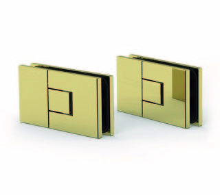 Gångjärn Juna G/G 180°,            polerad mässing, 1 par