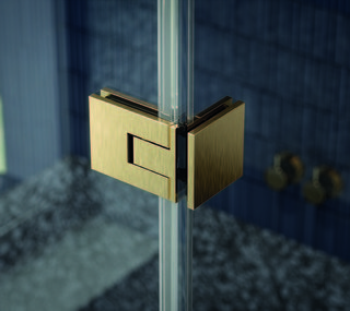 Gångjärn Juna G/G 180°,            borstad mässing, 1 par