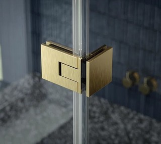 Gångjärn Juna G/G 90°,             borstad mässing, 1 par