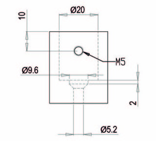 Vägganslutning rund 19, 90° för    stabiliseringsstång blankförkromad