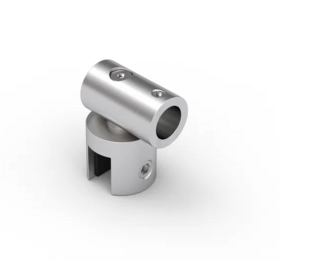 Glasanslutning, Ø12, 8-10mm, glas, justerbar, 0 - 90°, RF-utseende
