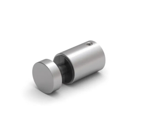Glasanslutning, Ø12, 8-12mm, glas, RF-utseende, för borrat glas
