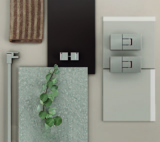 Stabiliseringsstag set Ø12 G/V,    8-10 mm glas, blankkrom, L=1210mm