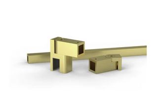 Stabiliseringsstag G/V, 8-10mm     glas, L=1210mm, mässing borstad