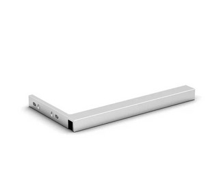 Stabiliseringsfäste, G/V 90°,      DIN vänster, blankkrom