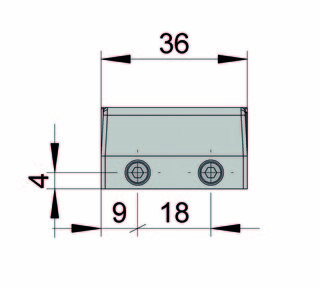 MasterTrack® ST-golvguide, polerad aluminiumfärg