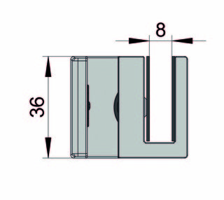 MasterTrack® ST-golvguide, polerad aluminiumfärg