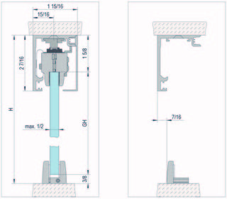 MasterTrack® FT profilsats         för takmontering, L=4000 mm, vit