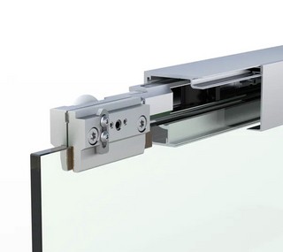 MasterTrack® ST skjutdörrssats för nischdusch L=1200 mm, natur