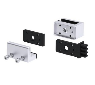 MasterTrack® ST skjutdörrssats för nischdusch L=1200 mm, natur