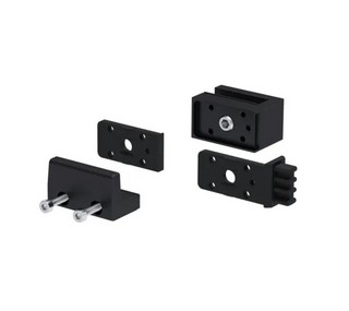 MasterTrack® ST skjutdörrssats för nischdusch L=1200 mm, svart