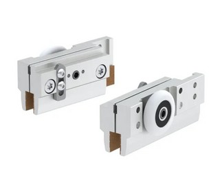 MasterTrack® ST skjutdörrssats för nischdusch L=1200 mm, svart