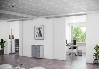 MasterTrack® FT 60 skjutdörrssats, takmontering, L=2000 mm, natur