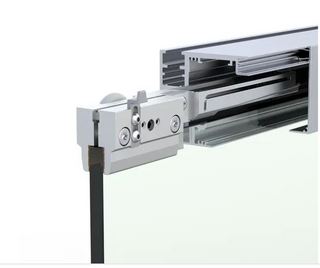 MasterTrack® FT 60 skjutdörrssats, takmontering, fast glas,2000 mm, na