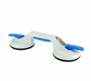 VERIBOR glaslyftare 2-sug,         plast, grå