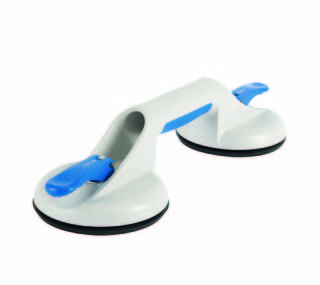 VERIBOR glaslyftare 2-sug,         plast, grå