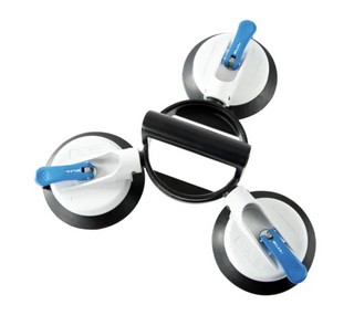 Veribor® Svängbar suglyftare       med 3 huvuden, plast, 150mm sugkopp