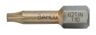 Bits Bahco för Torx, TiN T25       torsionsbits 25mm 10-pack