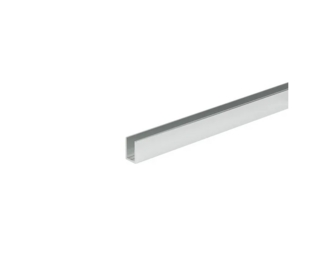 U-profil 20 x 13 mm,               blankpolerad alu, 2150 mm