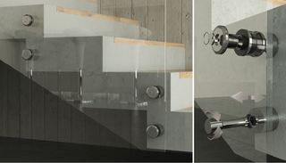 Räckesbult BNO 5040,               15-21,52mm glas AISI316