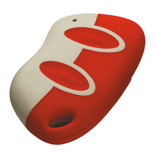 Radiosändare CDVI mini med två     knappar, röd