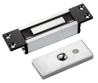 Infällt magnetlås med 60kg         hållkraft