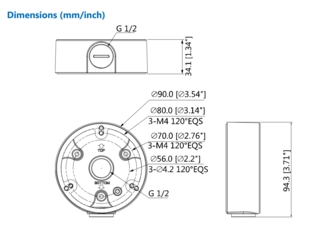 Kopplingsbox Rund PFA135           90x34.1mm