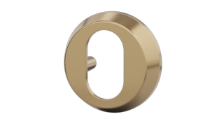 Cylinderring DR 7320 18mm          (oval utsida) Matt mässing