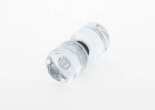 Kristallglasknopp, komplett,       för 6-8mm glas