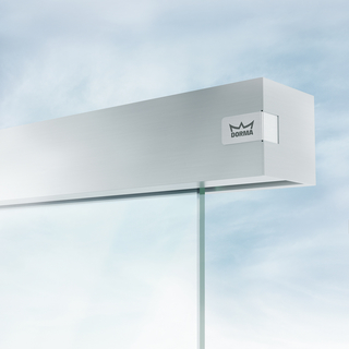 Muto Premium XL 150, dörrblad max  1400mm, glasmonterad, svart