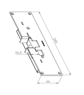 Monteringsstolpe Exma EV245-26     höger (Sapa 2086)