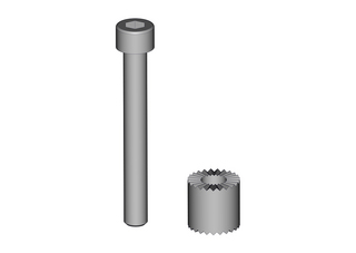 Axelförlängning 20mm, SW300-S,     Pearl Dark Gray