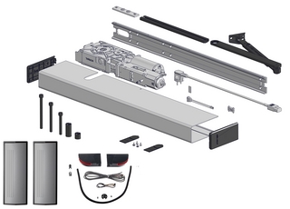 Slagdörrsautomatik SW300-S         PUSH-paket - Flatscan paket