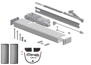 Slagdörrsautomatik SW300-S         PUSH-paket - PD - Flatscan paket